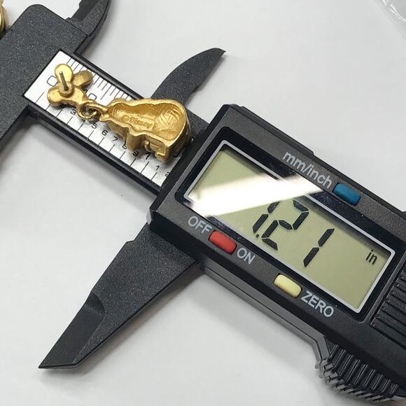 Vintage Disney Gold Tone Earrings Lot 2 Pair Tinker Bell Pooh Bear Bumble Bee - Picture 4 of 8